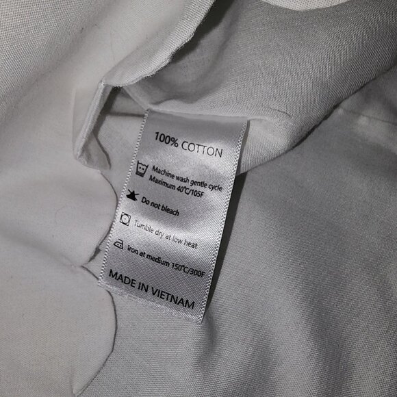 Baby Girl's  Annie & James White Embroidered Tank Top "MEW" or "MWE" Button Back - Picture 5 of 5